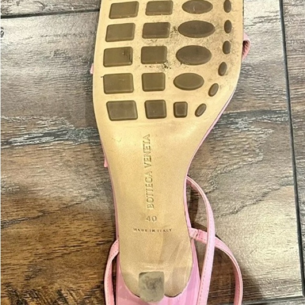 Bottega Veneta Pink Strappy Sandals